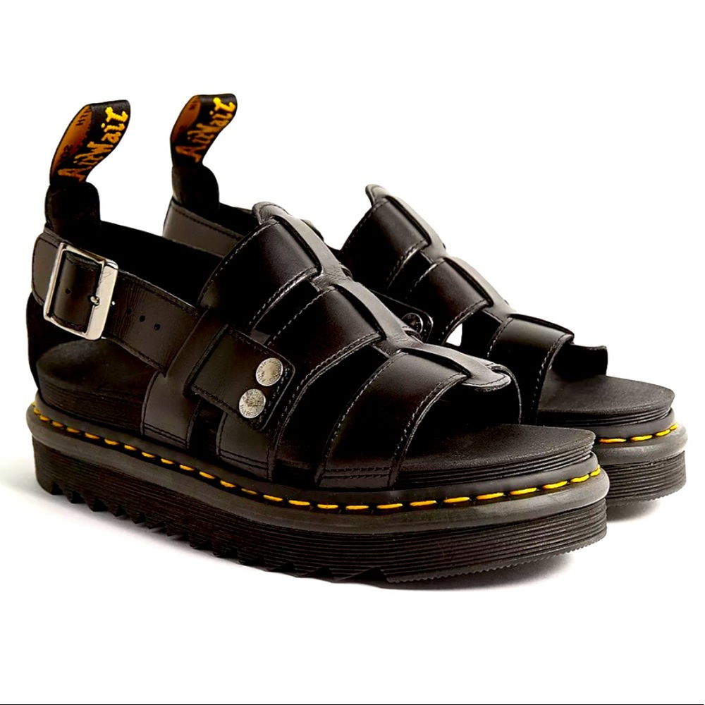 NEW Dr. Martens Terry Leather Strap Sandals